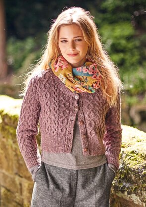 Buy Womens Aran Sweater Knitting Pattern Pdf Download Ladies Crop