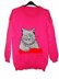 Grey Kitty Cat Jumper
