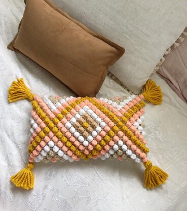 Saffron Diamonds Cushion