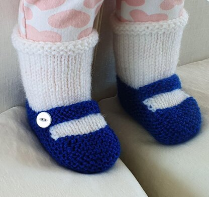 Baby shoe with attached sock - Vanessa