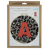 Trimits Animal Print Monogram Hoop Punch Needle Kit - 8in