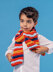 Super Striped Scarf - Free Knitting Pattern For Kids in Paintbox Yarns Chenille by Paintbox Yarns