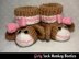 Sock Monkey Baby Booties