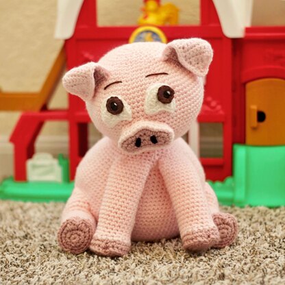 Stuffed Pig Amigurumi Toy & Piglet Pudgy Pals