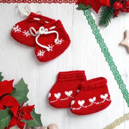 Baby booties "Christmas"