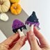 Mushrooms no sew crochet pattern Amigurumi mushroom keychain charm Halloween ornament Car mirror hanger Keyring crochet bag charm
