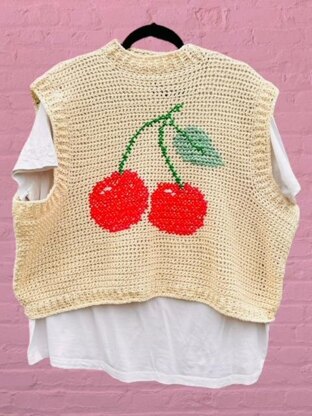 Cherry Crochet Tank Top Pattern