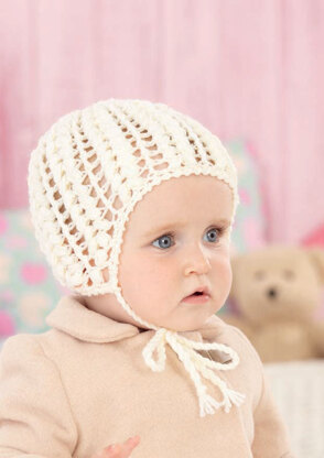 Baby’s Bonnets and Helmet in Sirdar Snuggly Pearls DK - 4549 - Downloadable PDF