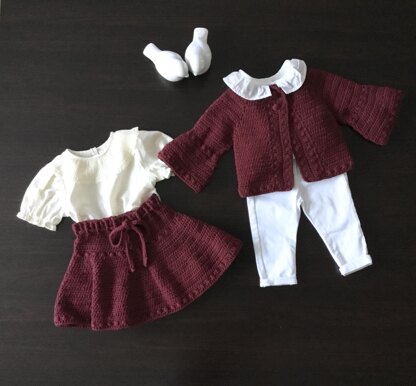 Juliet Baby Girl Jacket & Skirt Set N 463