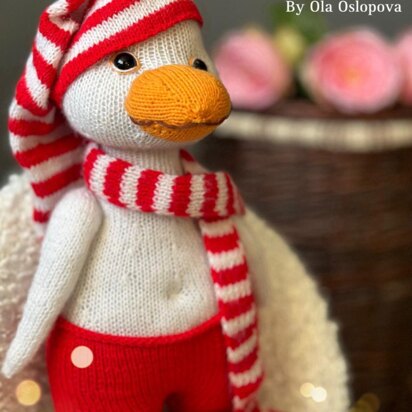 Christmas Goose Knitting Pattern