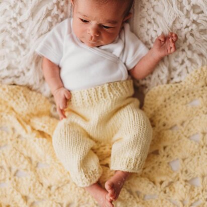 Elegant Rib Newborn Pants