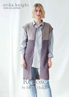 Repose Gilet in Erika Knight Studio Linen - Downloadable PDF