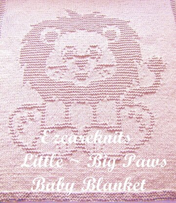 Little ~ Big Paws Baby Blanket