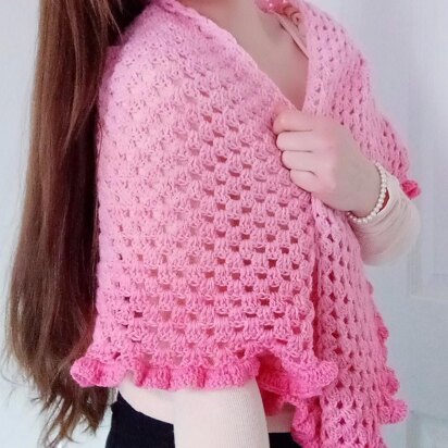 Crochet Romantic Vintage Shawl Pattern