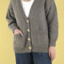 Easy Sunday Cardigan - Free Knitting Pattern for Women in Paintbox Yarns Wool Blend Chunky