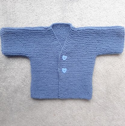 Garter Cardigan for Baby