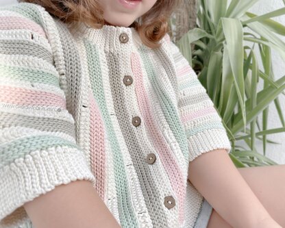 12-24 months - STRIPY Crochet Jacket Pattern