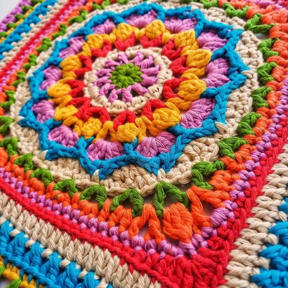 Bloom On By Granny Square 12"