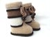 PATTERN Knit Baby Shoes Baby Boy Autumn Forest