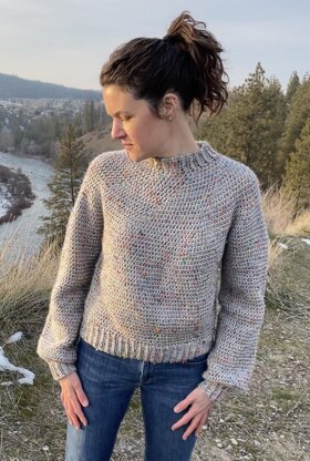 Mt Rainier Puff Sleeve Sweater