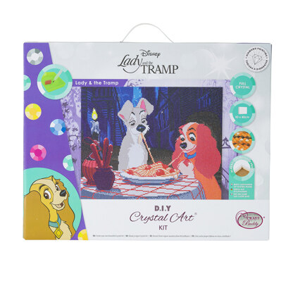 Crystal Art Lady & The Tramp, 40x50cm Diamond Painting Kit