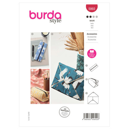 Burda Style Pencil Case, Pochette, Clutch B5993 - Sewing Pattern