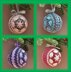 Christmas Balls Ornaments with African Flowers
