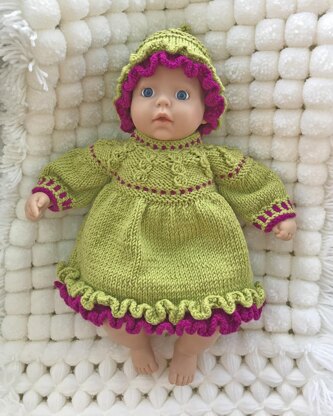 P102 Double Frilled Dress and Hat