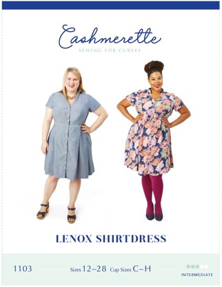 Cashmerette Lenox Shirtdress 1103 - Paper Pattern, Size 12 - 28