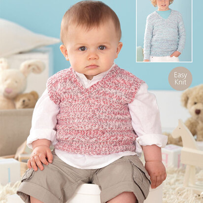 Sweater and Tank Top in Sirdar Peekaboo DK - 4457 - Downloadable PDF