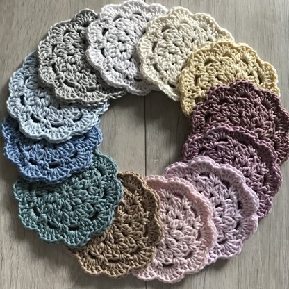 Crochet coasters