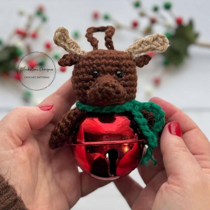 Moose Jingle Bell Ornament