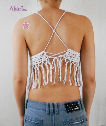 Festival crochet top with fringes. ADABANA _ L08