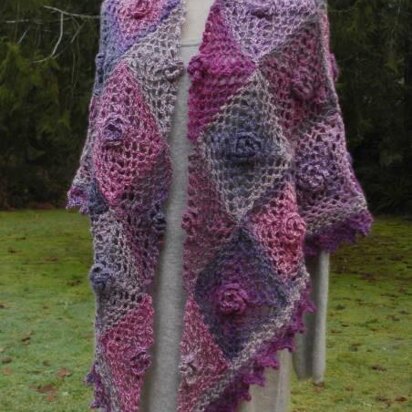 Victorian Rose Shawl - PW-102