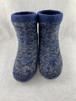 Mens Boot Slipper Felted Knit