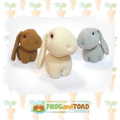 Bunny Rabbit / Lapin / Coniglio / Häschen - Amigurumi Crochet - FROGandTOAD Créations