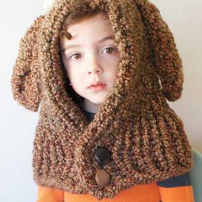 Chunky Deer Hood - knitting pattern