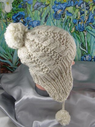 Baby Big Bobble Superfast Cable Trapper Hat