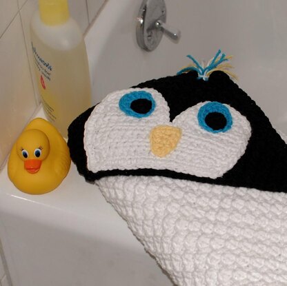 Penguin Hooded Baby Towel Pattern