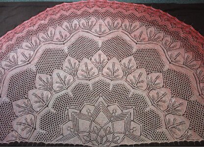 The Rose of Allendale Lace Shawl