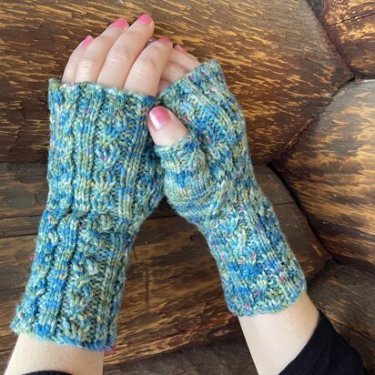 Weathering the Storm Fingerless Mitts