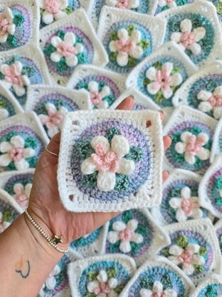 Soft Bundle of Blooms Baby Blanket