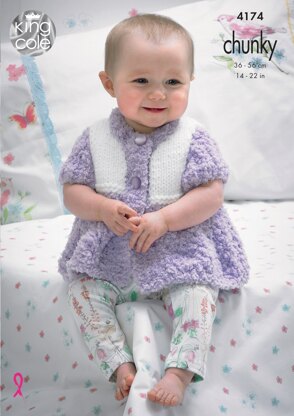 Cardigans and Sweater in King Cole Cuddles and Comfort Chunky - 4174 - Downloadable PDF