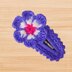 Crochet Flower Hair Clip Pattern PDF + Video Tutorial