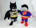 Superhero, batman and superman toy