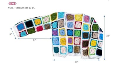 Granny Square Cardigan Crochet Pattern