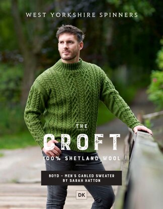 Boyd Cabled sweater in West Yorkshire Spinners The Croft DK - DBP0041 - Downloadable PDF