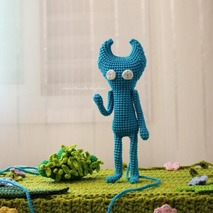 Blue Yarn Spirit-Inspired Amigurumi Pattern (Blue Version) – Digital PDF
