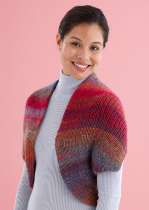 Lion brand knit shrug on sale pattern