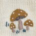 Toadstools Embroidered Baby Bonnet